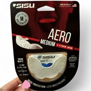 SISU Aero Medium Mouthguard in White